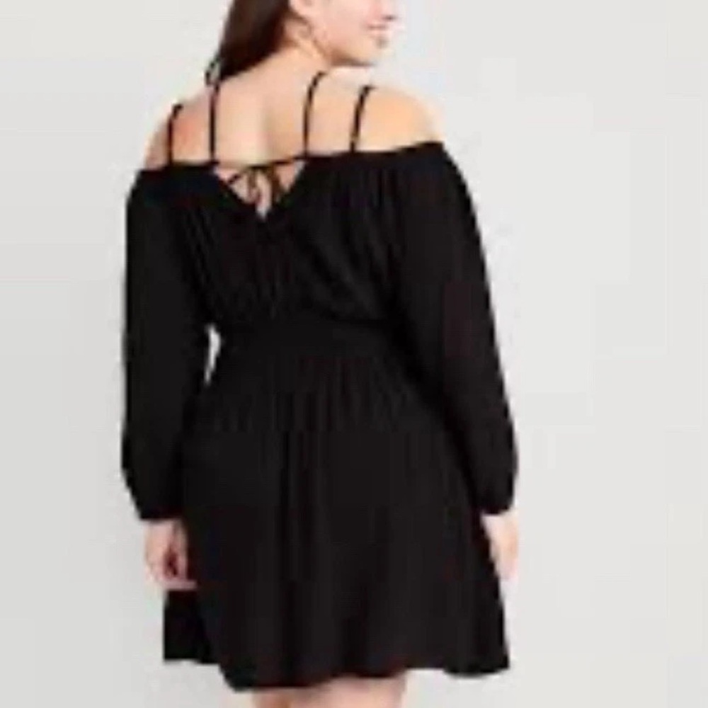 NWT Old Navy Elegant Black Off-Shoulder Dress XL - Picture 3 of 11